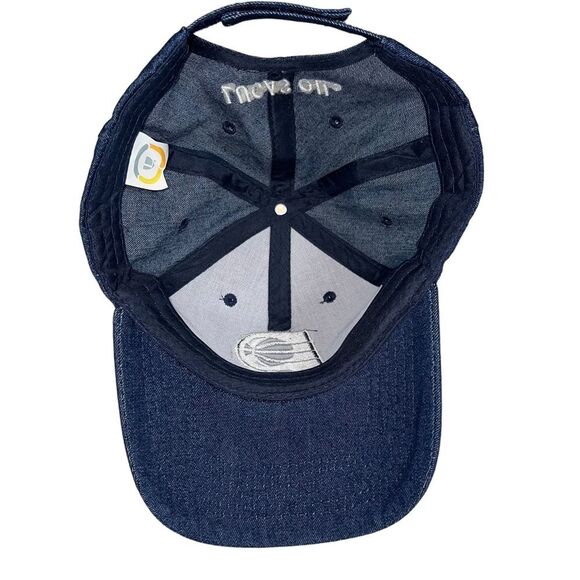 New Indiana Pacers Denim Baseball Hat Cap Adjustable NBA Basketball Lucas Oil - Picture 2 of 3